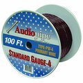 Audiopipe APipe 100ft Roll 4 Ga Black Power Wire - PW4100BLK